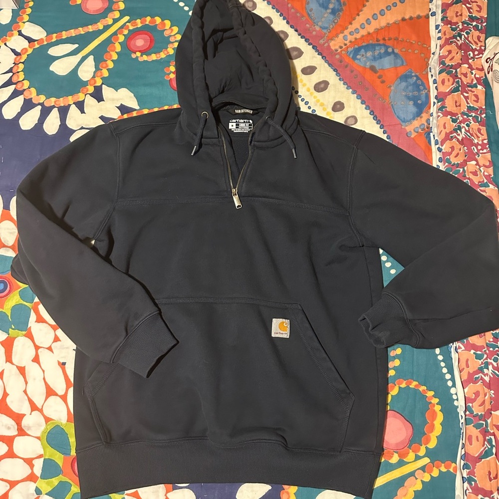 RAIN DEFENDER® LOOSE FIT HEAVYWEIGHT QUARTER-ZIP HOODIE